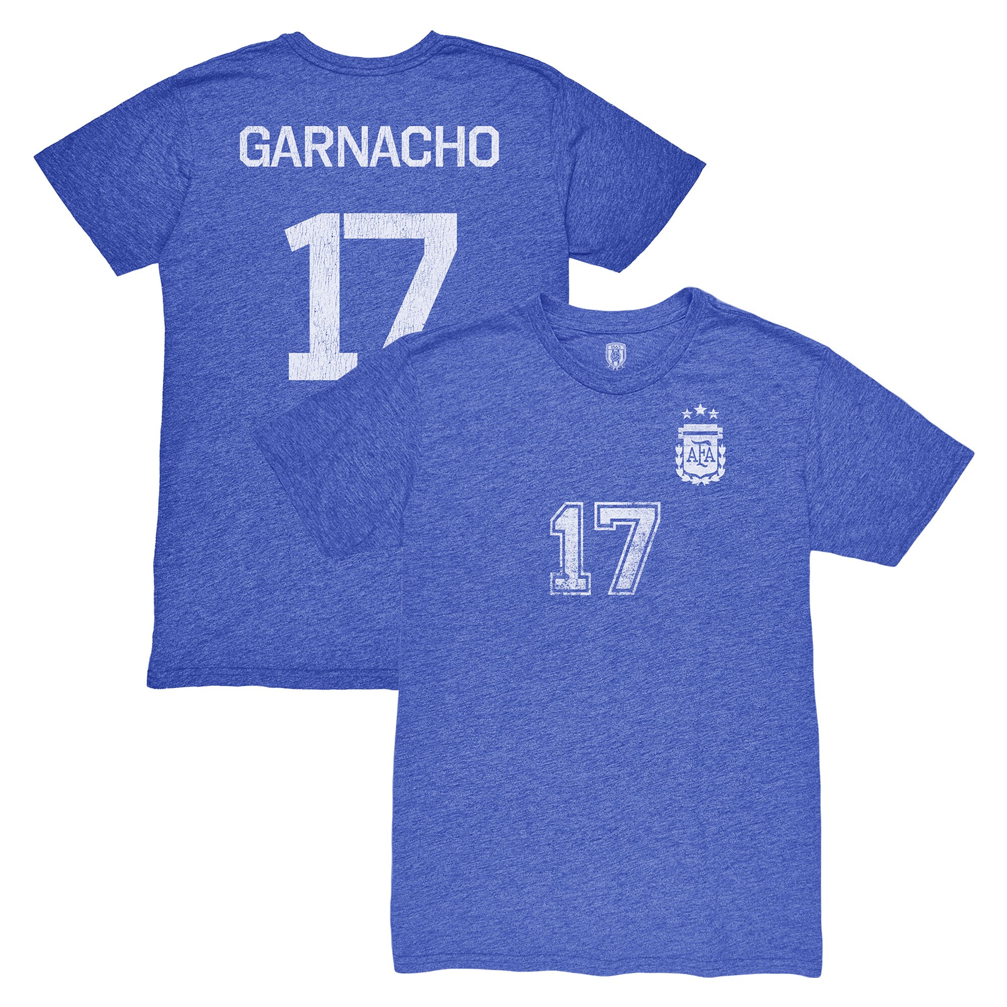 Explore alejandro garnacho argentina national team 1863fc player vintage tri-blend t-shirt – blue – England World Cup Kits and Jerseys