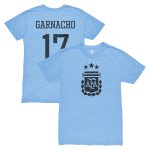 Explore alejandro garnacho argentina national team 1863fc player vintage tri-blend t-shirt – light blue – England World Cup Kits and Jerseys