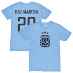 Explore alexis mac allister argentina national team 1863fc player retro tri-blend t-shirt – light blue – England World Cup Kits and Jerseys