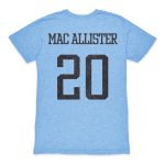 Explore alexis mac allister argentina national team 1863fc player retro tri-blend t-shirt – light blue – England World Cup Kits and Jerseys