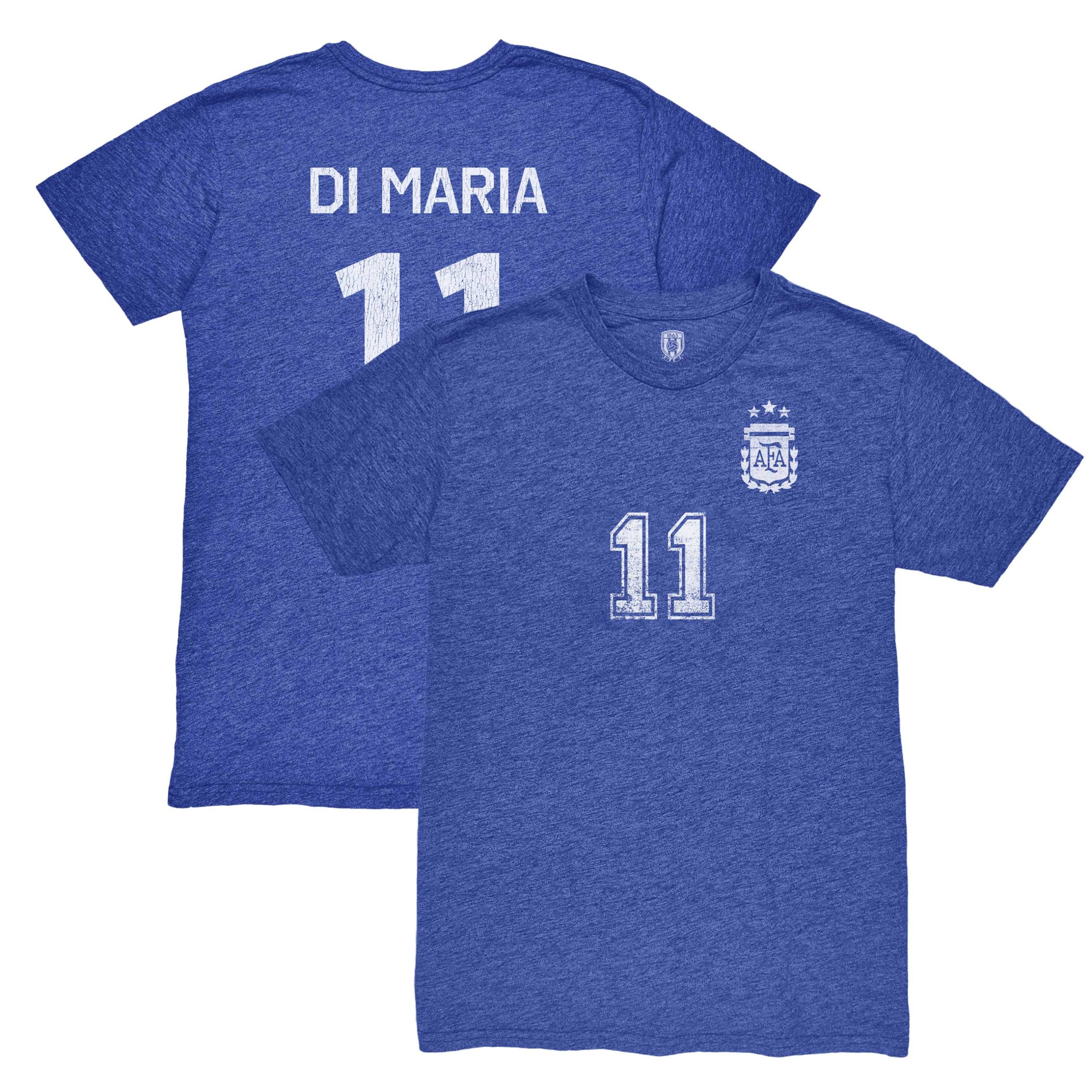 Explore angel di maria argentina national team 1863fc retro player tri-blend t-shirt – blue – England World Cup Kits and Jerseys