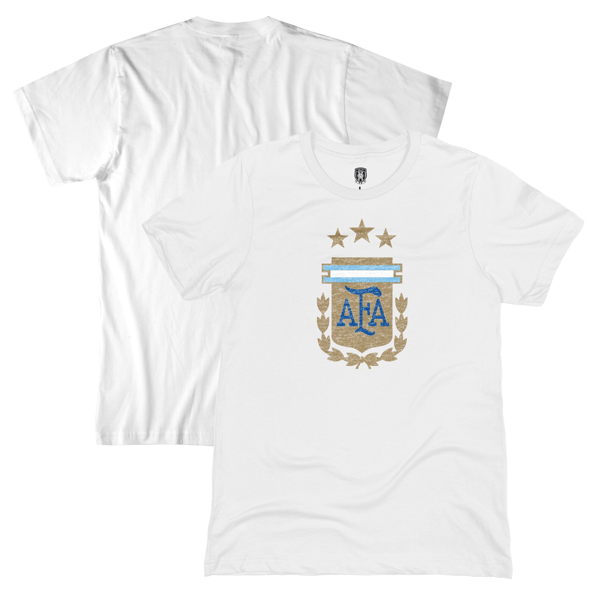 Explore argentina national team 1863fc badge t-shirt – white – England World Cup Kits and Jerseys