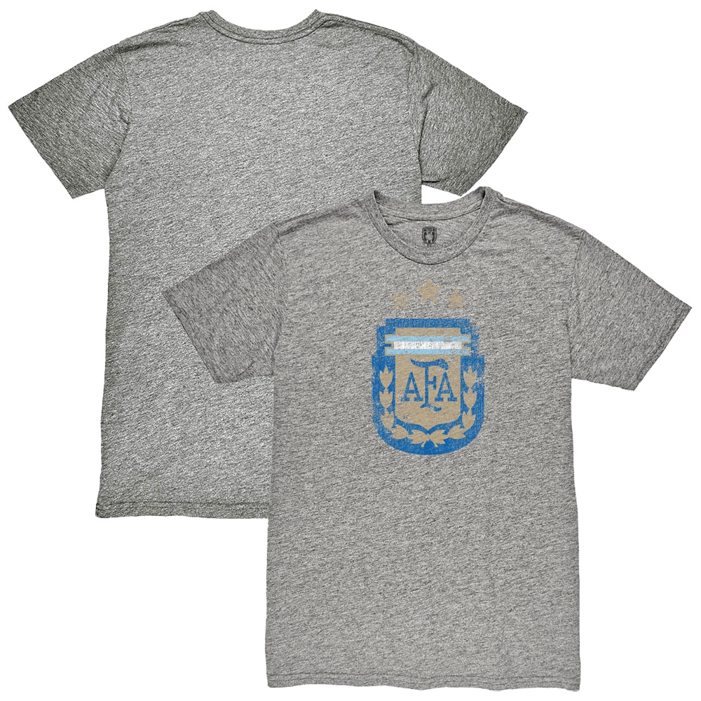 Explore argentina national team 1863fc retro badge tri-blend t-shirt – heather gray – England World Cup Kits and Jerseys