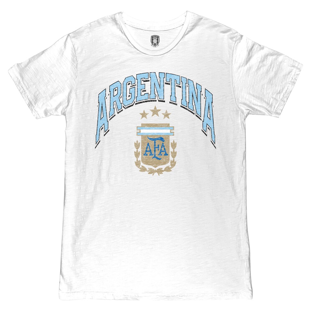 Explore argentina national team 1863fc retro wordmark t-shirt – white – England World Cup Kits and Jerseys