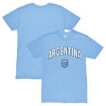 Explore argentina national team 1863fc retro wordmark tri-blend t-shirt – light blue – England World Cup Kits and Jerseys