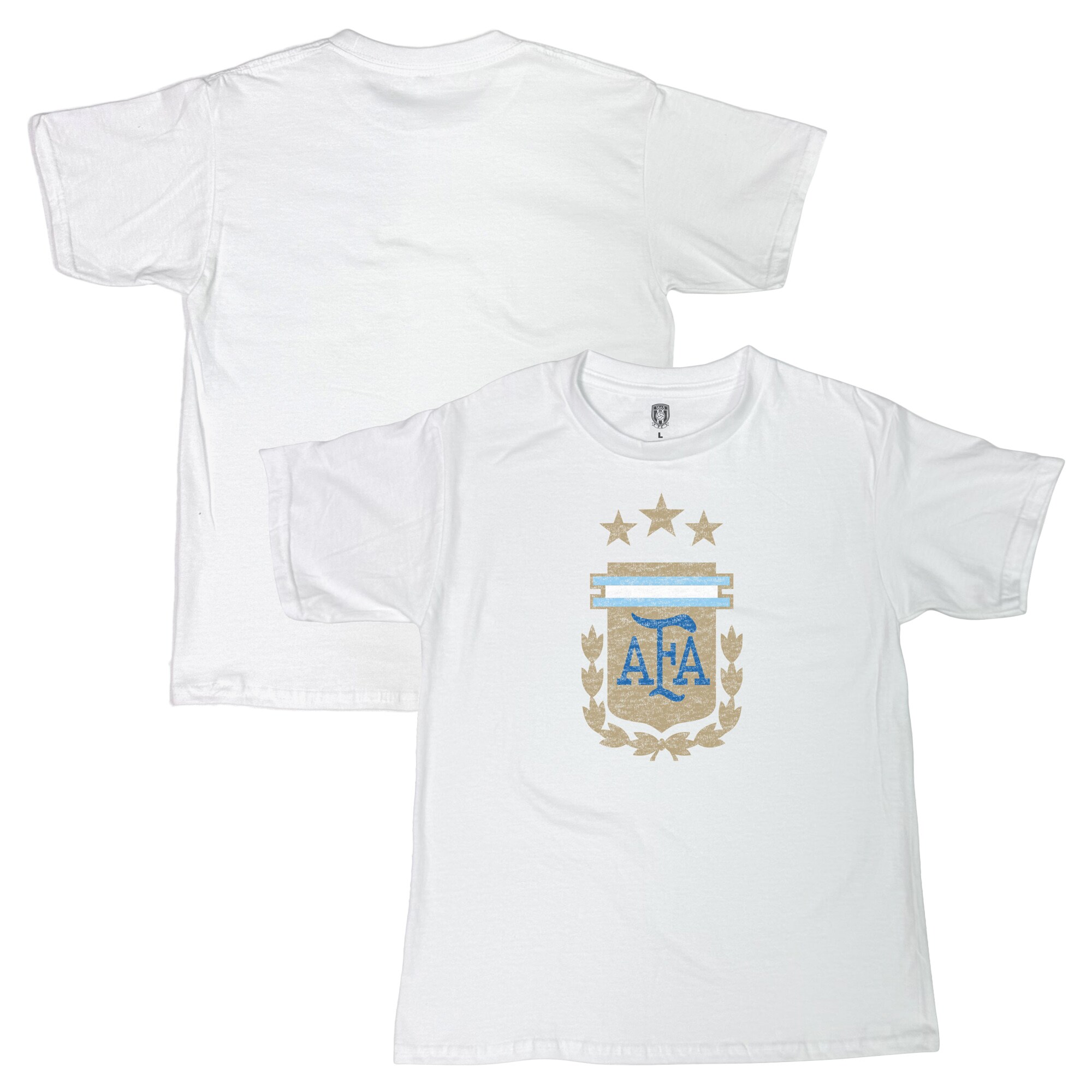 Explore argentina national team 1863fc youth badge t-shirt – white – England World Cup Kits and Jerseys
