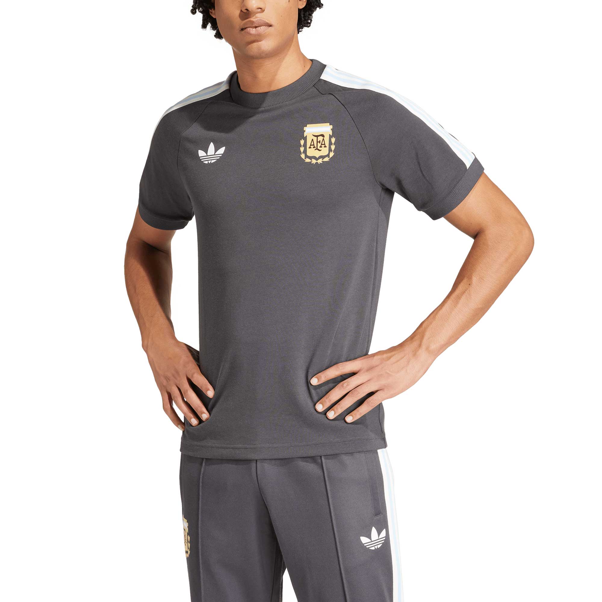 Explore argentina national team adidas originals raglan three-stripe t-shirt – charcoal – England World Cup Kits and Jerseys