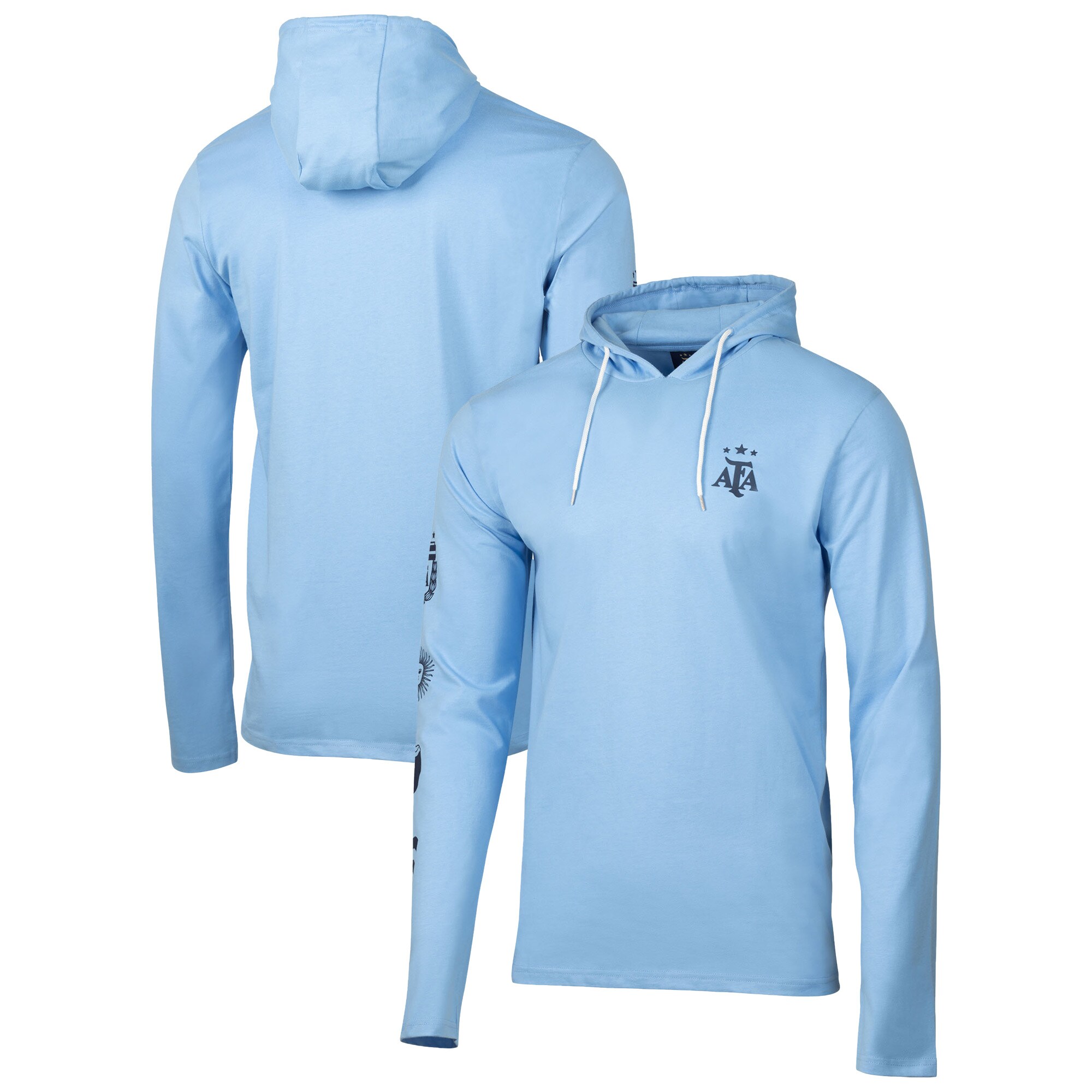 Explore argentina national team sport design sweden relaxed hooded long sleeve t-shirt – light blue – England World Cup Kits and Jerseys
