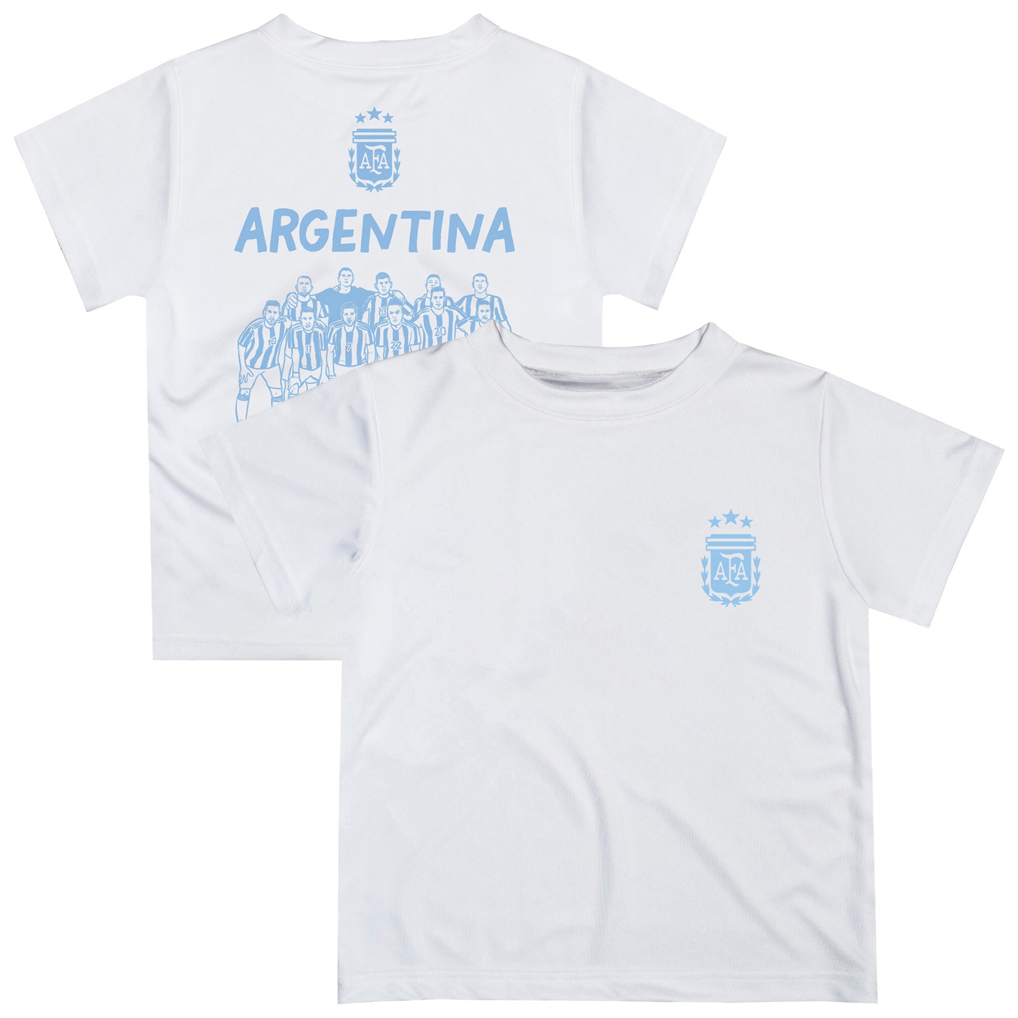 Explore argentina national team vive la fete youth impressions artwork icons t-shirt – white – England World Cup Kits and Jerseys