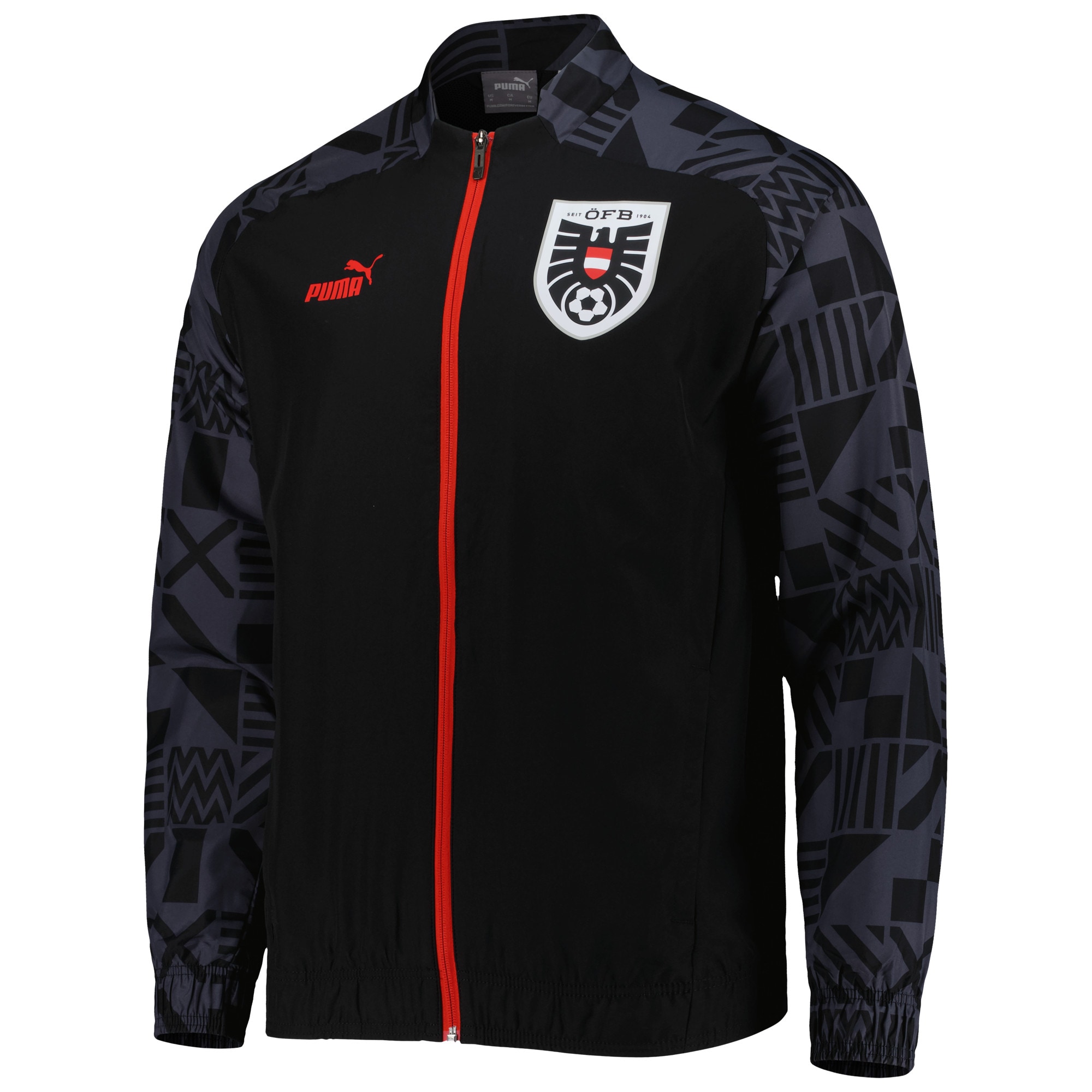 Explore austria national team puma pre-match raglan full-zip training jacket – black – England World Cup Kits and Jerseys