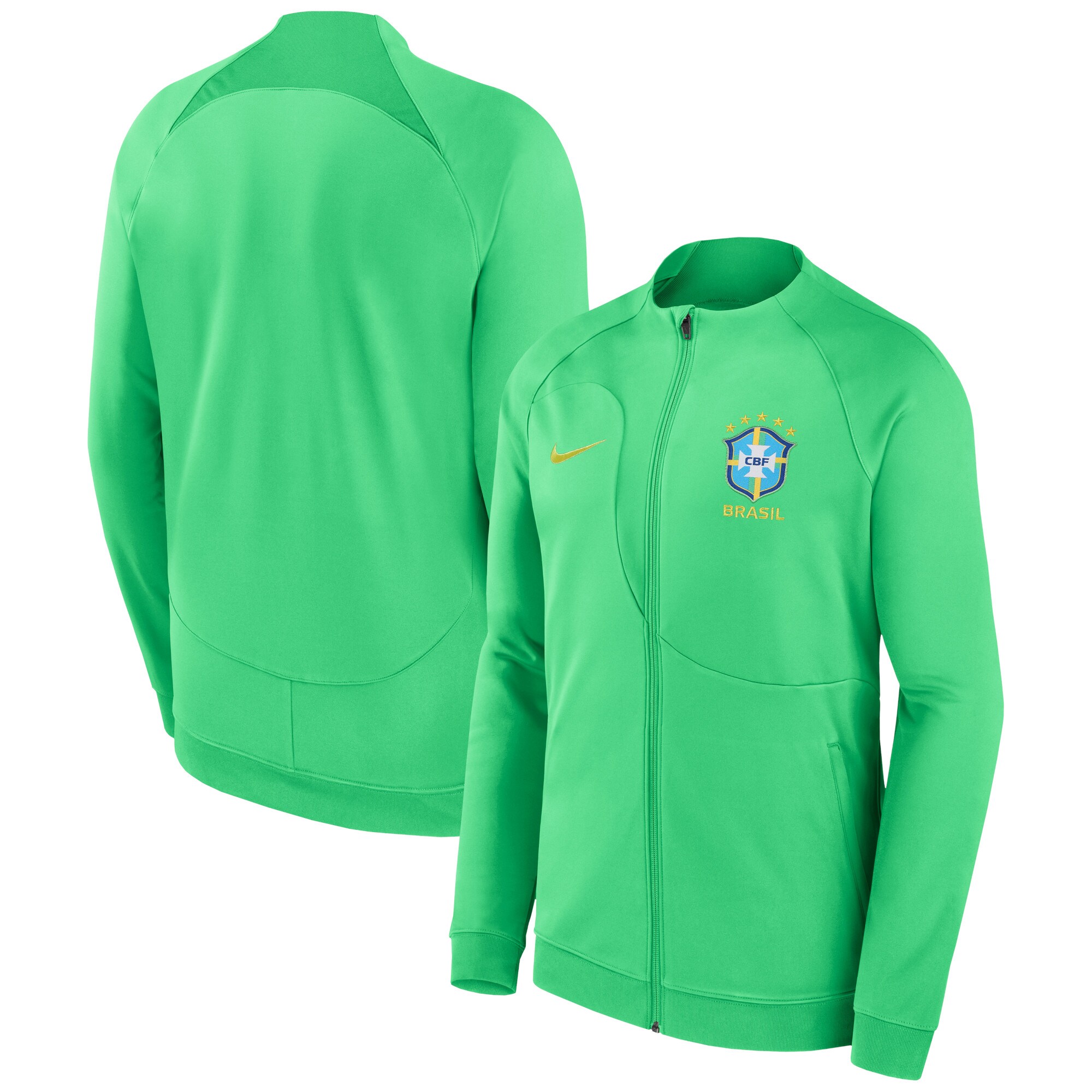 Explore brazil national team nike 2022 academy pro anthem performance raglan full-zip jacket – green – England World Cup Kits and Jerseys