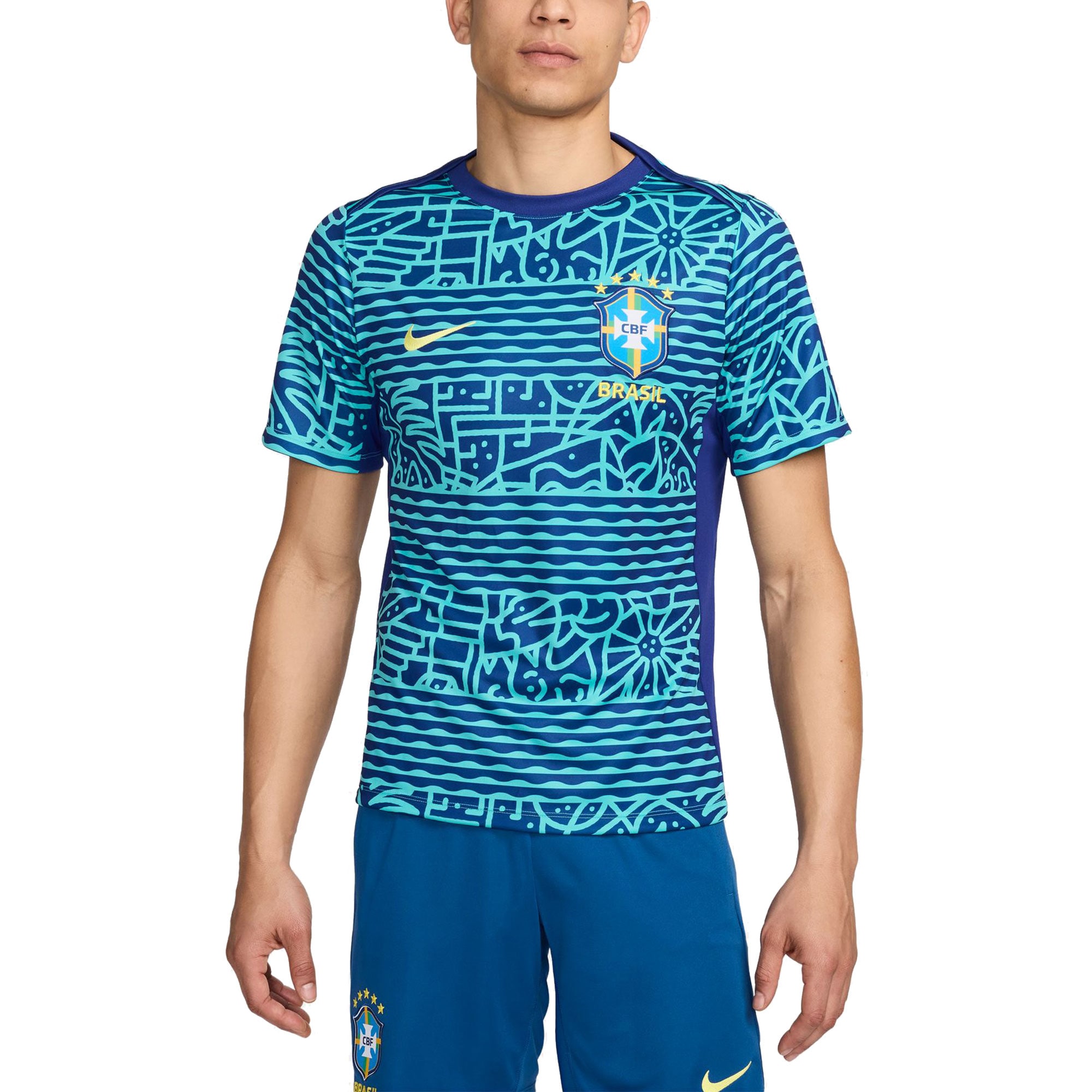 Explore brazil national team nike 2024 academy pro pre-match top – blue – England World Cup Kits and Jerseys