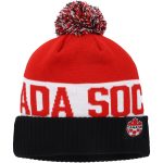 Explore canada soccer nike classic stripe cuffed knit hat with pom – blackred – England World Cup Kits and Jerseys