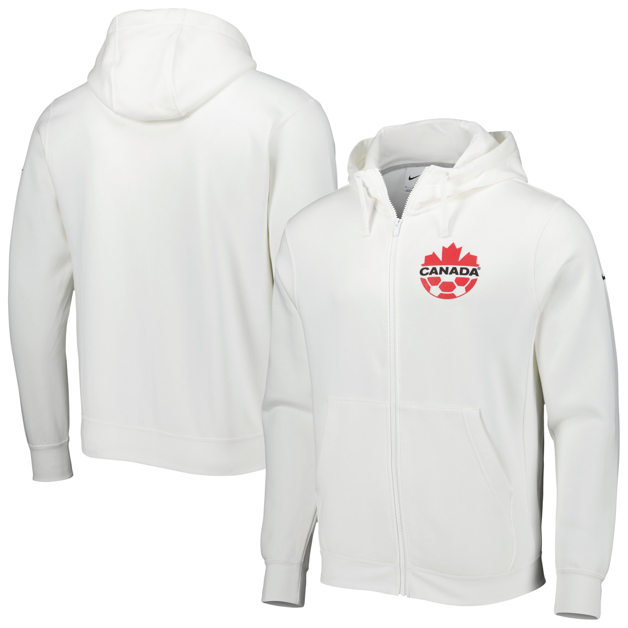 Explore canada soccer nike club fleece full-zip hoodie – white – England World Cup Kits and Jerseys