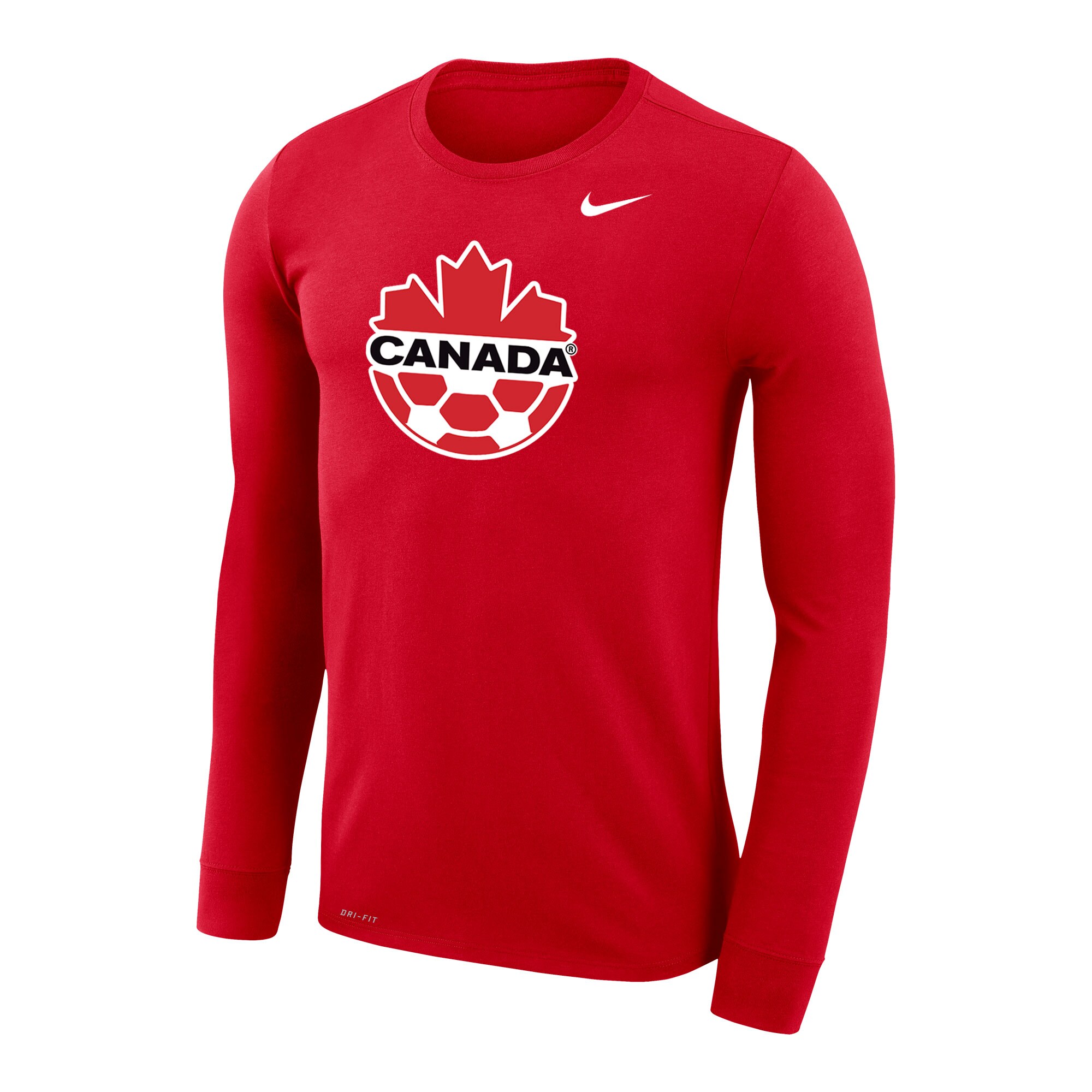 Explore canada soccer nike primary logo legend performance long sleeve t-shirt – red – England World Cup Kits and Jerseys