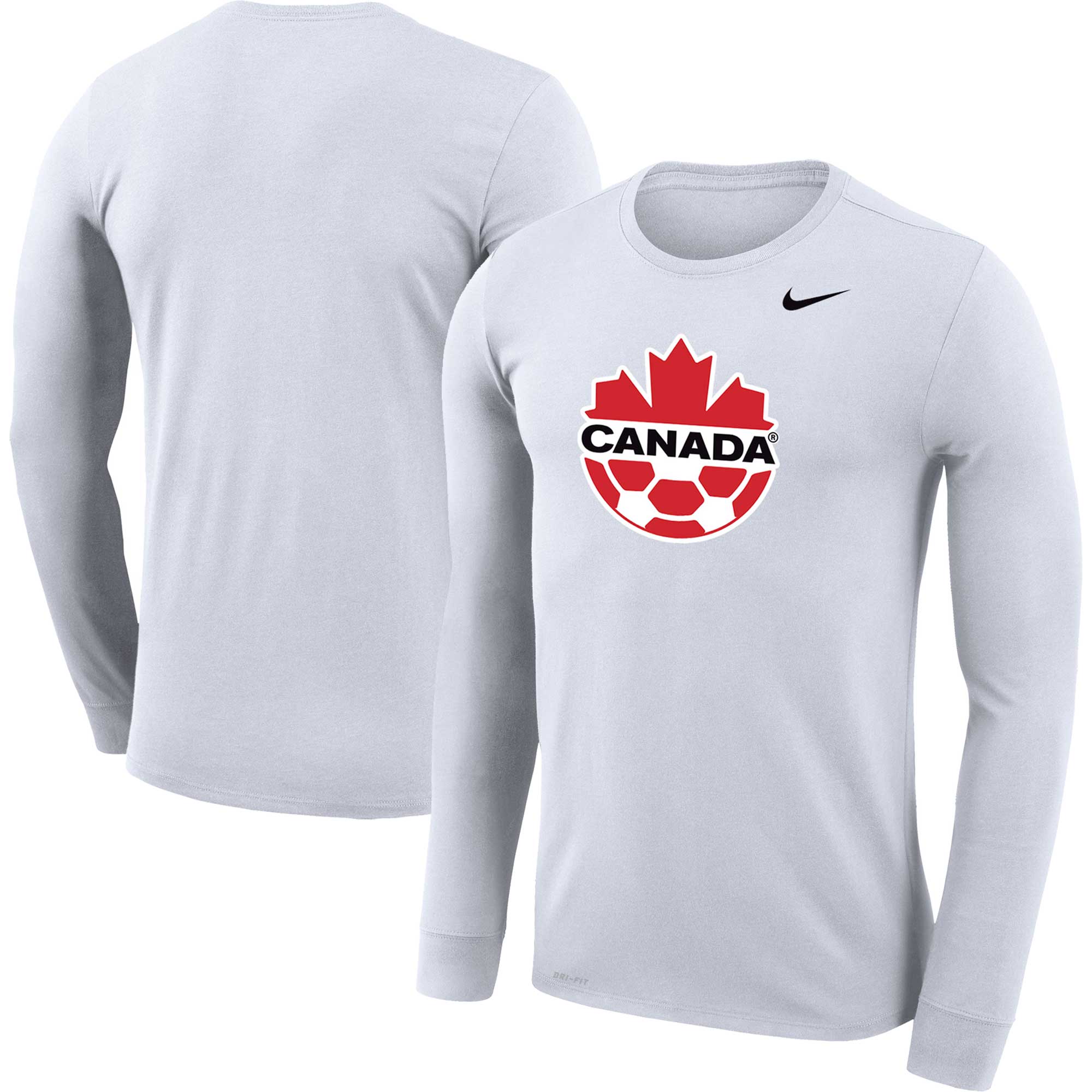 Explore canada soccer nike primary logo legend performance long sleeve t-shirt – white – England World Cup Kits and Jerseys