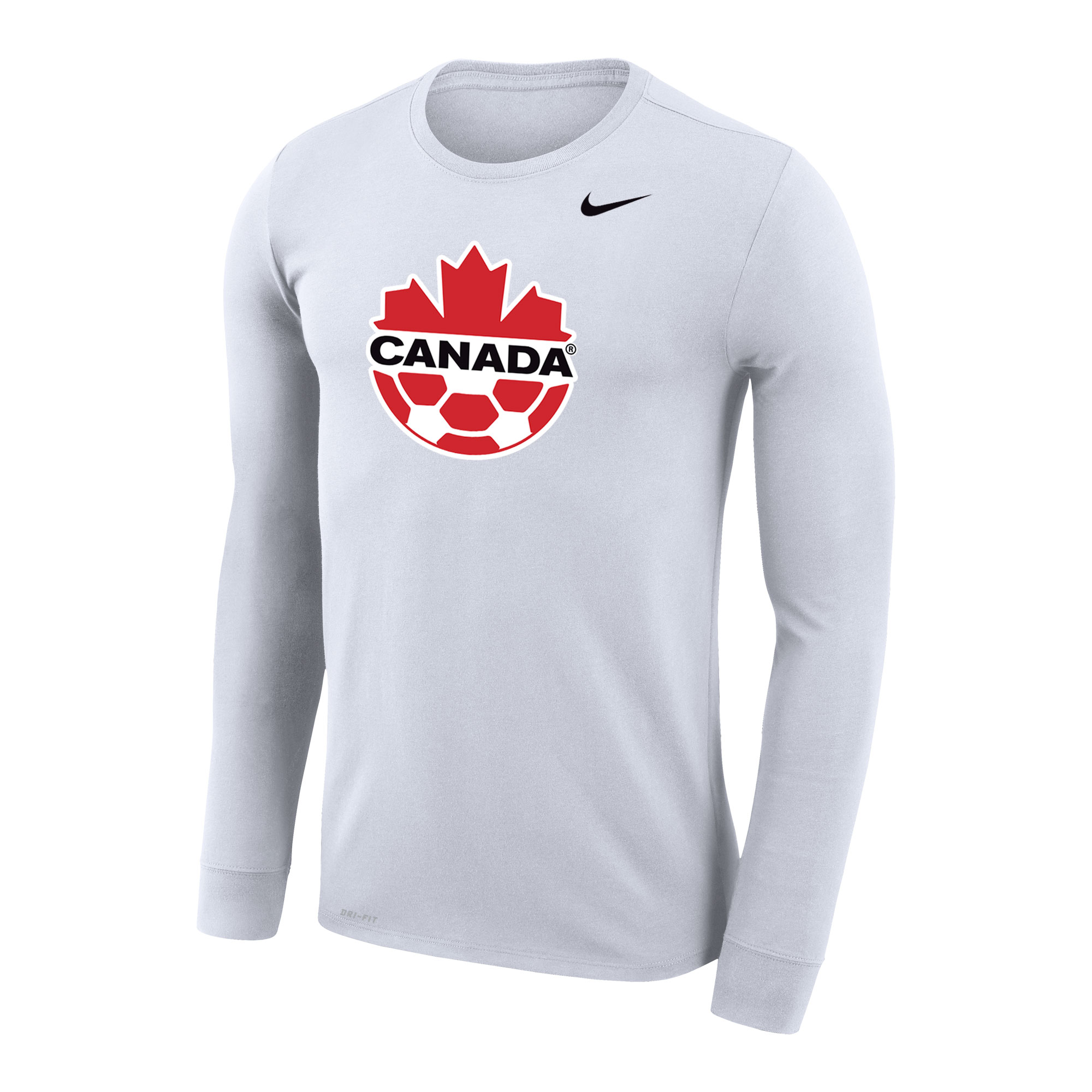 Explore canada soccer nike primary logo legend performance long sleeve t-shirt – white – England World Cup Kits and Jerseys