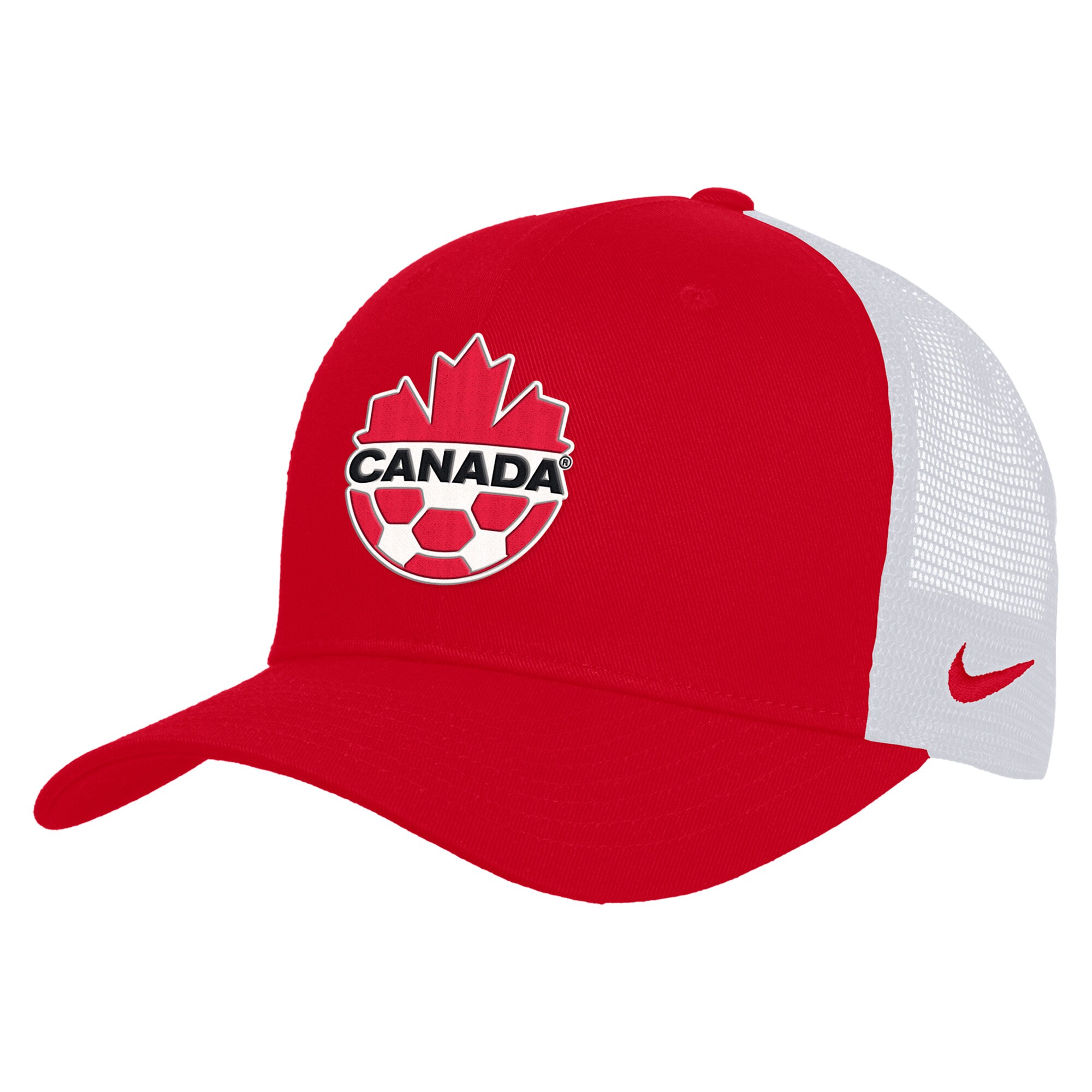 Explore canada soccer nike unisex rise adjustable trucker hat – red – England World Cup Kits and Jerseys