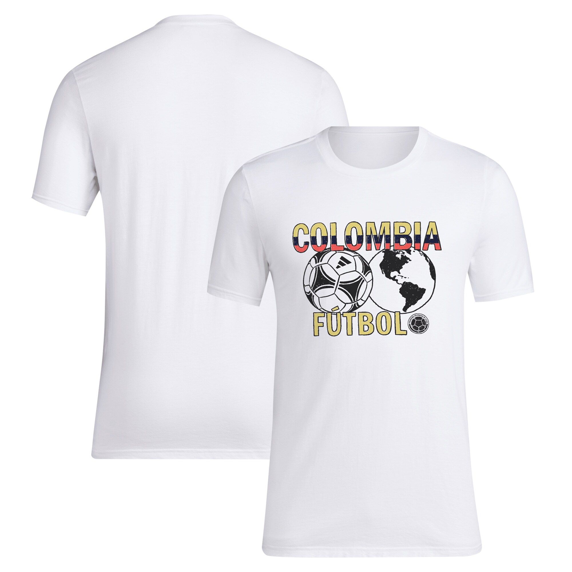 Explore colombia national team adidas around the world t-shirt – white – England World Cup Kits and Jerseys