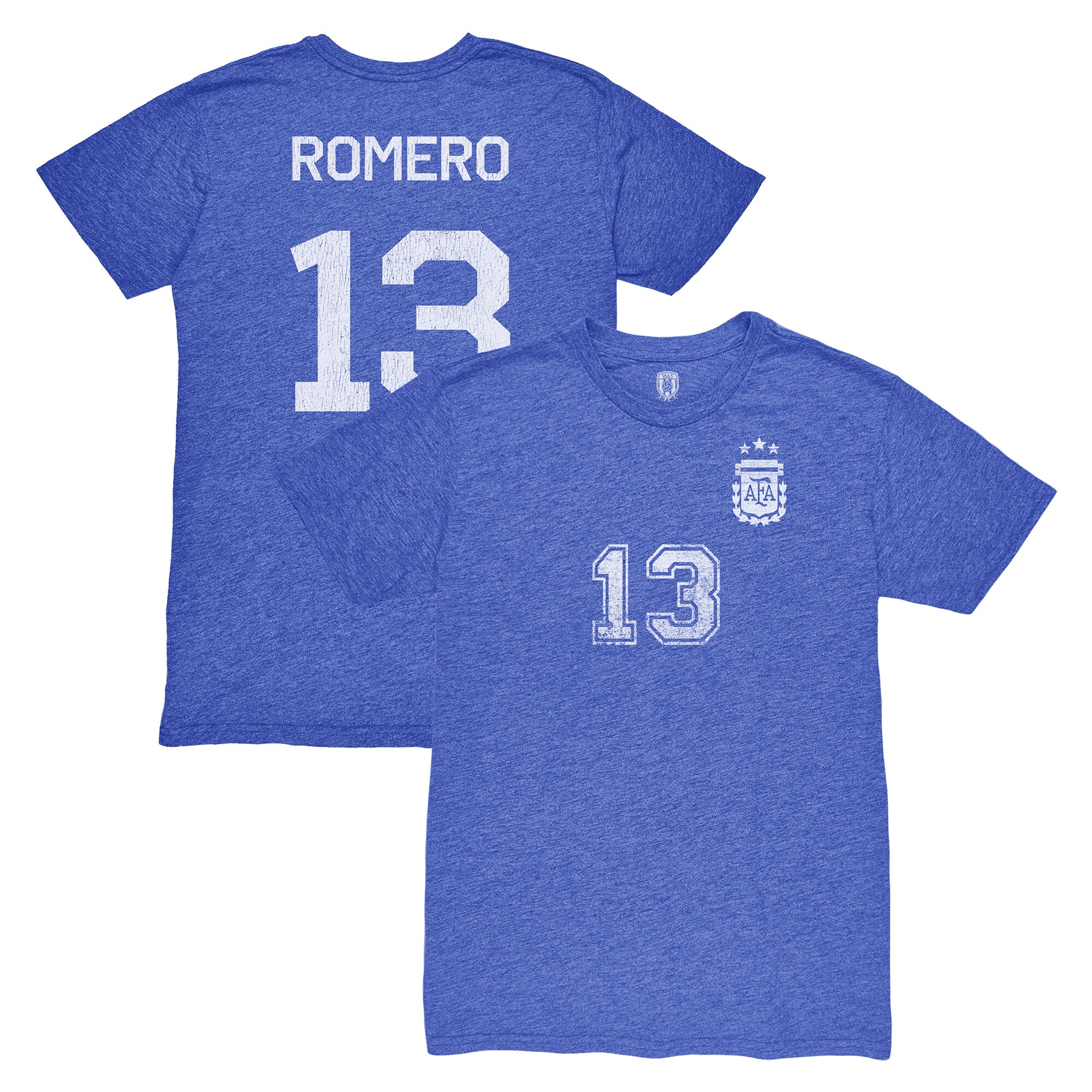 Explore cristian romero argentina national team 1863fc player vintage tri-blend t-shirt – blue – England World Cup Kits and Jerseys