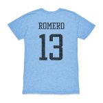 Explore cristian romero argentina national team 1863fc player vintage tri-blend t-shirt – light blue – England World Cup Kits and Jerseys