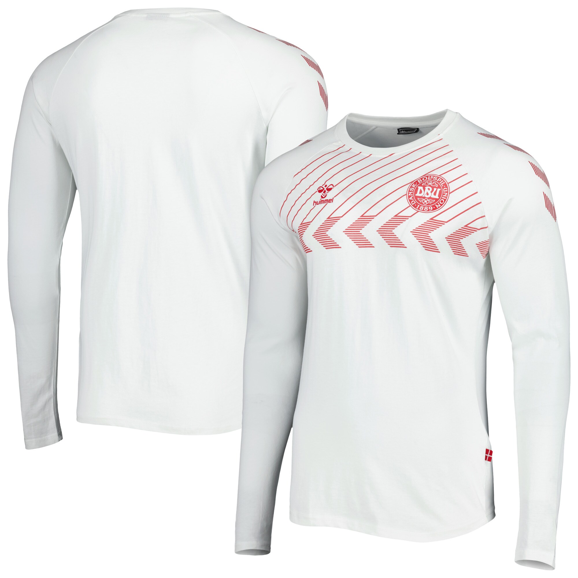 Explore denmark national team fan raglan long sleeve t-shirt – white – England World Cup Kits and Jerseys