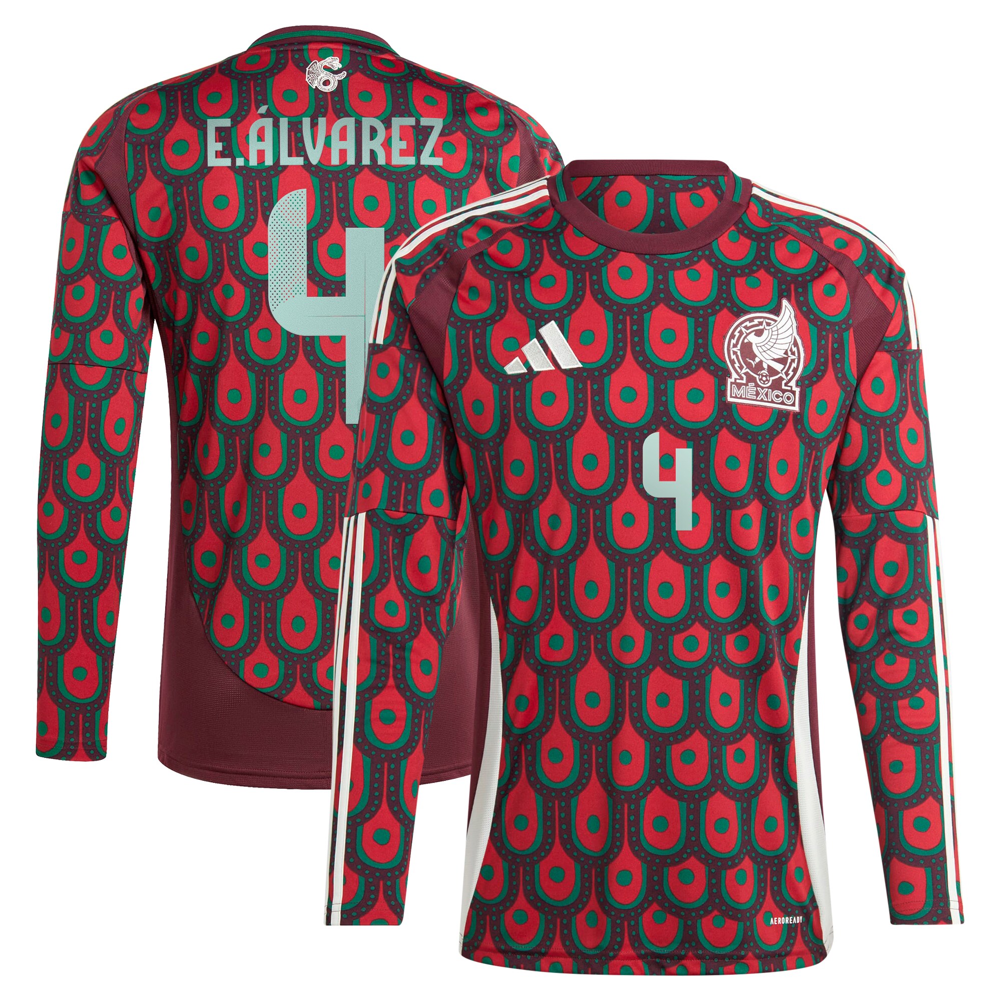 Explore edson alvarez mexico national team adidas 2024 home replica player long sleeve jersey – burgundy – England World Cup Kits and Jerseys