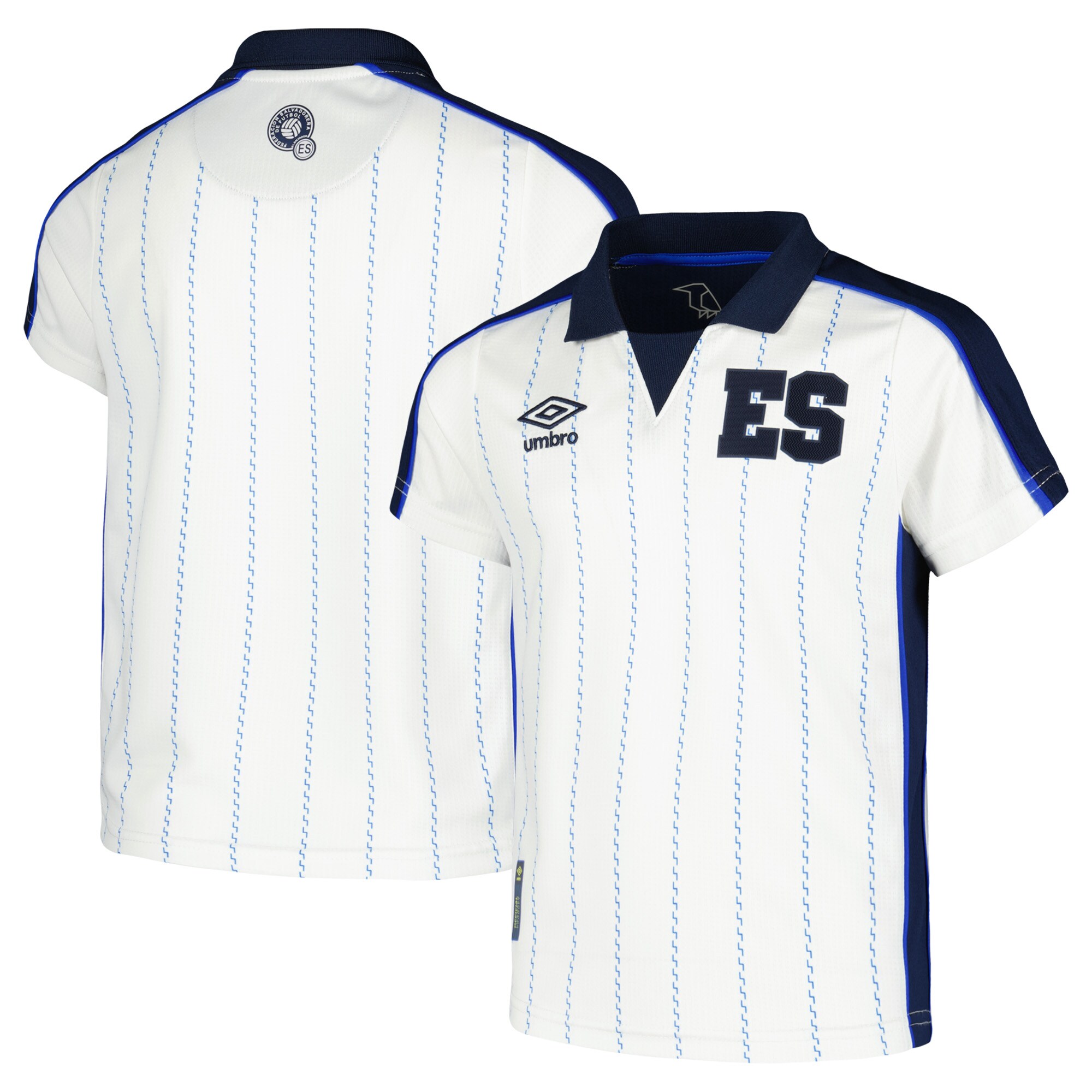 Explore el salvador national team umbro youth 2024 fourth replica jersey – white – England World Cup Kits and Jerseys