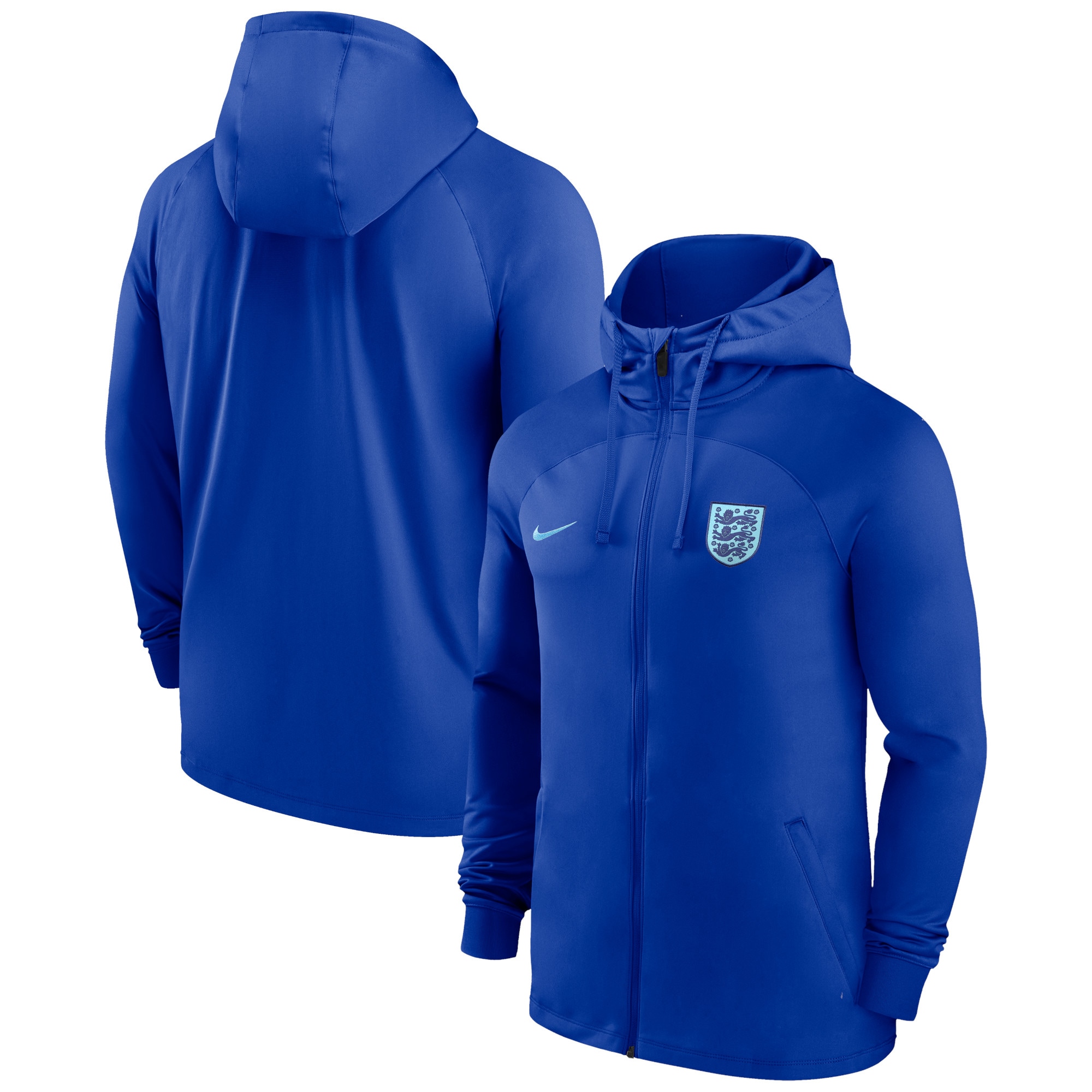 Explore england national team nike strike raglan hoodie full-zip track jacket – blue – England World Cup Kits and Jerseys