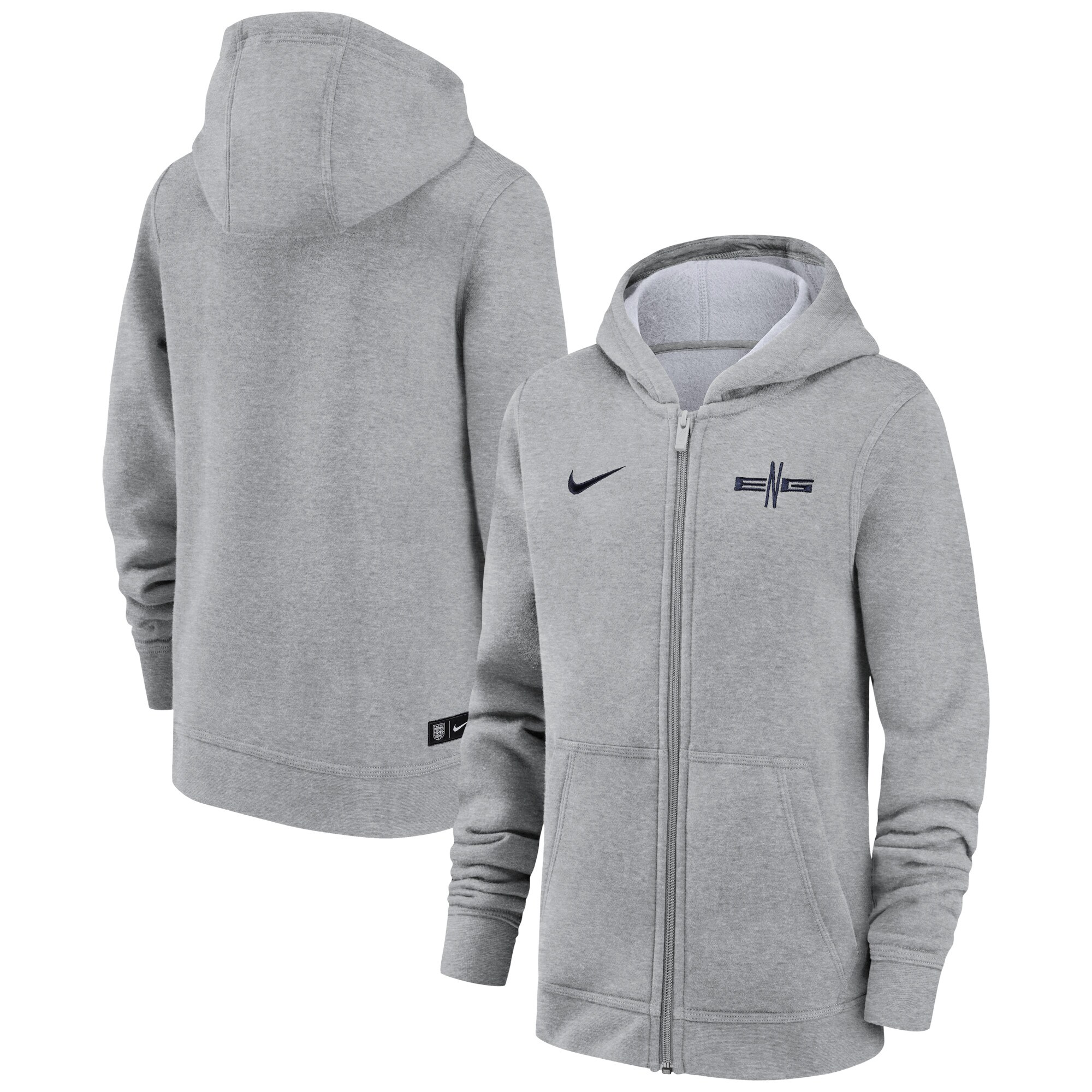 Explore england national team nike youth logo club full-zip hoodie – gray – England World Cup Kits and Jerseys