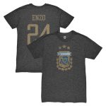 Explore enzo fernández argentina national team 1863fc player vintage tri-blend t-shirt – black – England World Cup Kits and Jerseys