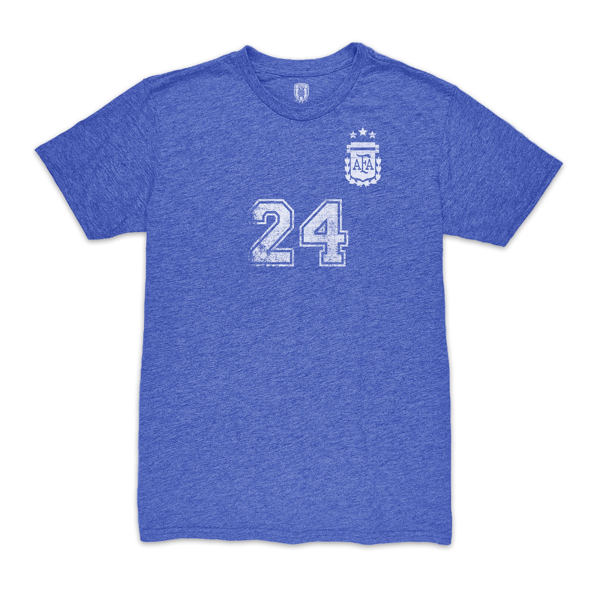 Explore enzo fernández argentina national team 1863fc player vintage tri-blend t-shirt – blue – England World Cup Kits and Jerseys