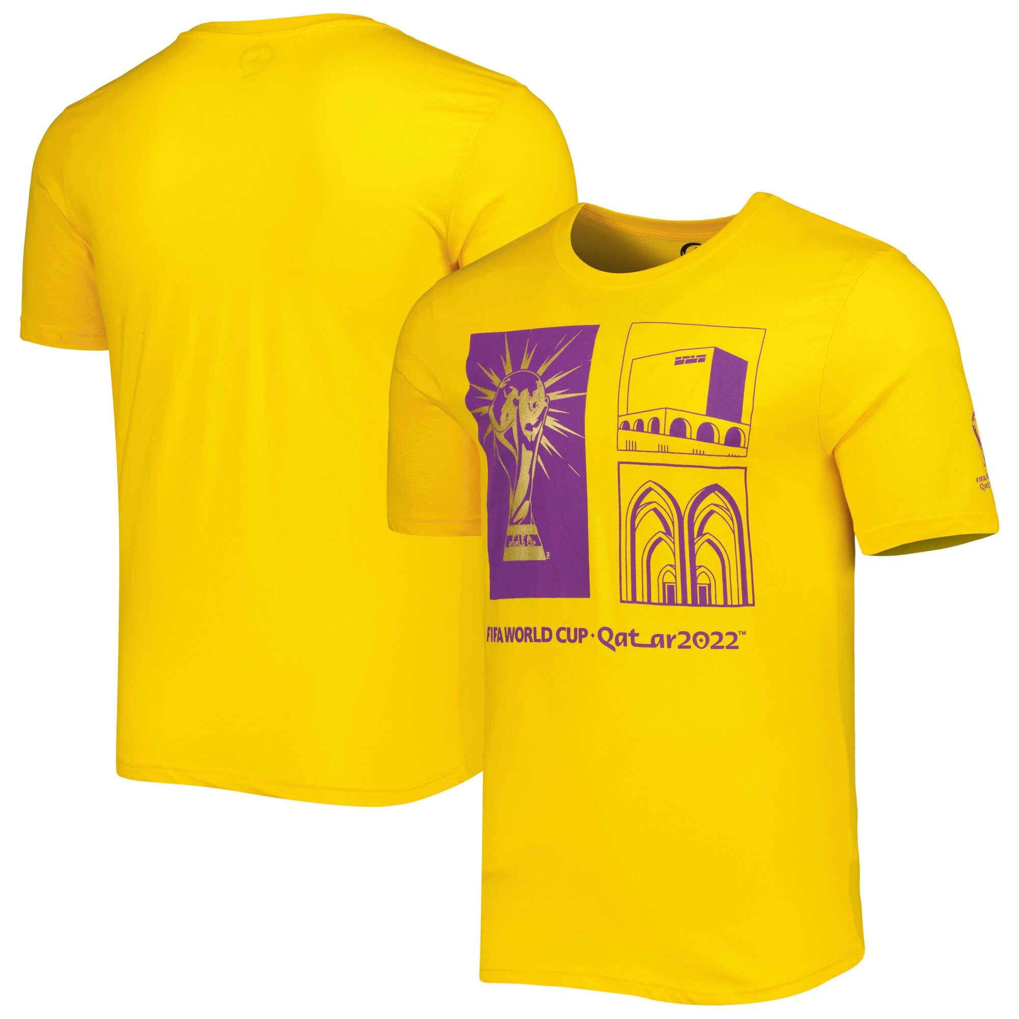 Explore fifa world cup qatar 2022 around the world t-shirt – yellow – England World Cup Kits and Jerseys