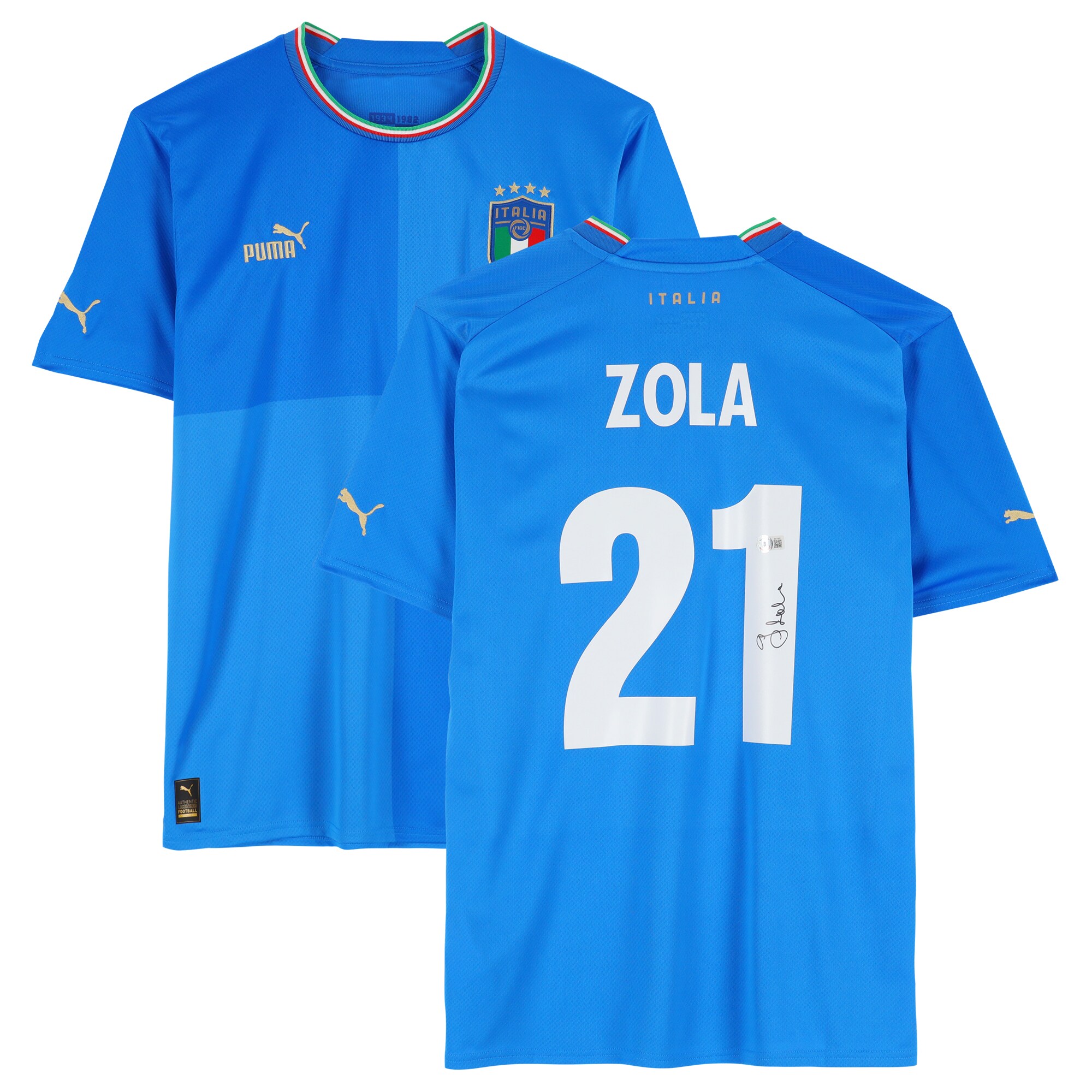 Explore gianfranco zola italy national team autographed fanatics authentic 2022-23 blue home puma jersey – bas – England World Cup Kits and Jerseys