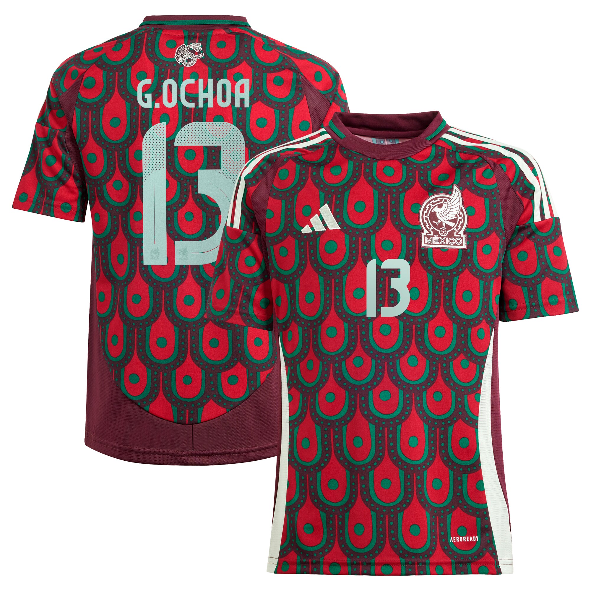 Explore guillermo ochoa mexico national team adidas youth 2024 home replica player jersey – burgundy – England World Cup Kits and Jerseys
