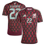 Explore hirving lozano mexico national team adidas 2024 home replica player jersey – burgundy – England World Cup Kits and Jerseys
