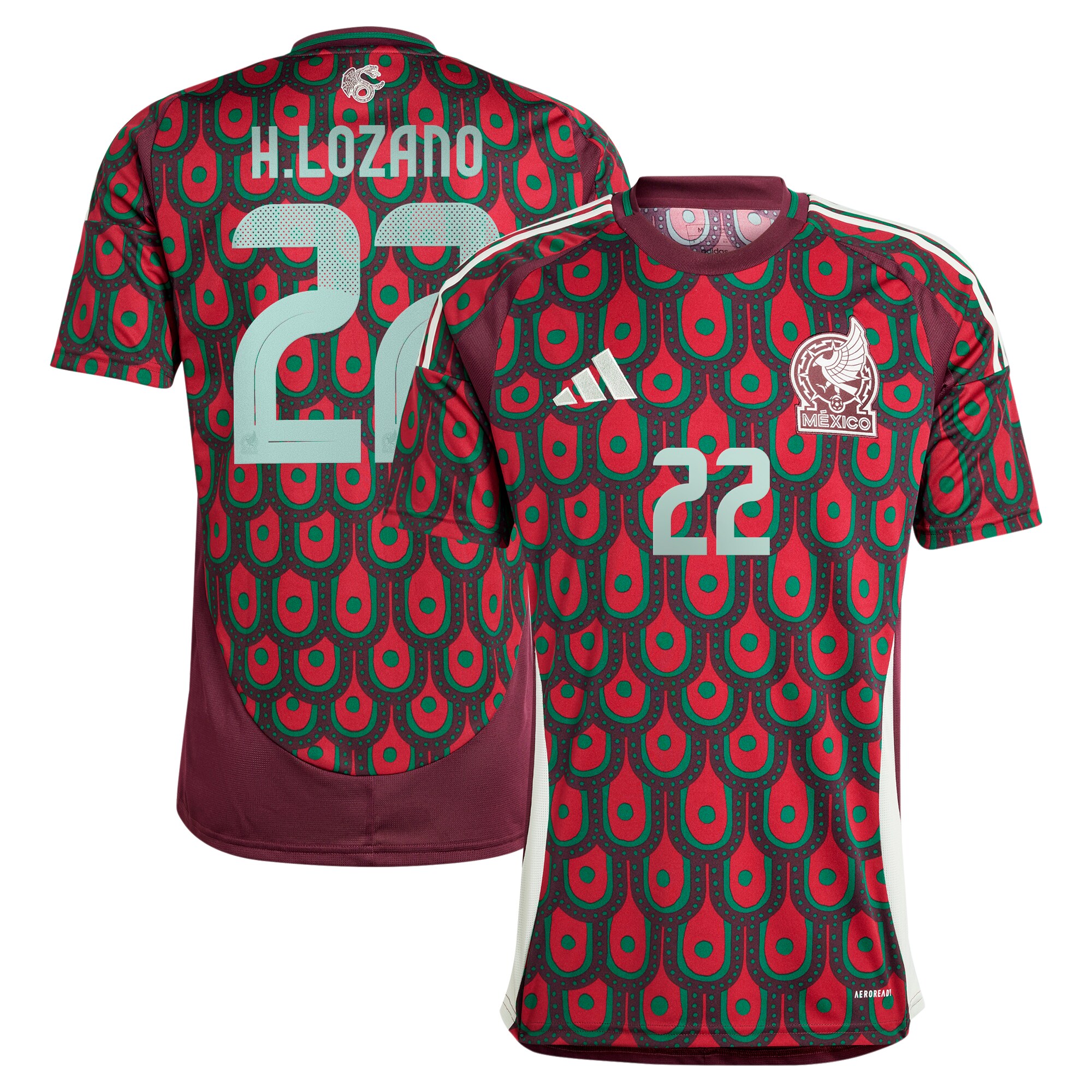 Explore hirving lozano mexico national team adidas 2024 home replica player jersey – burgundy – England World Cup Kits and Jerseys