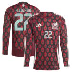 Explore hirving lozano mexico national team adidas 2024 home replica player long sleeve jersey – burgundy – England World Cup Kits and Jerseys