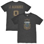 Explore julián Álvarez argentina national team 1863fc player retro tri-blend t-shirt – heather black – England World Cup Kits and Jerseys