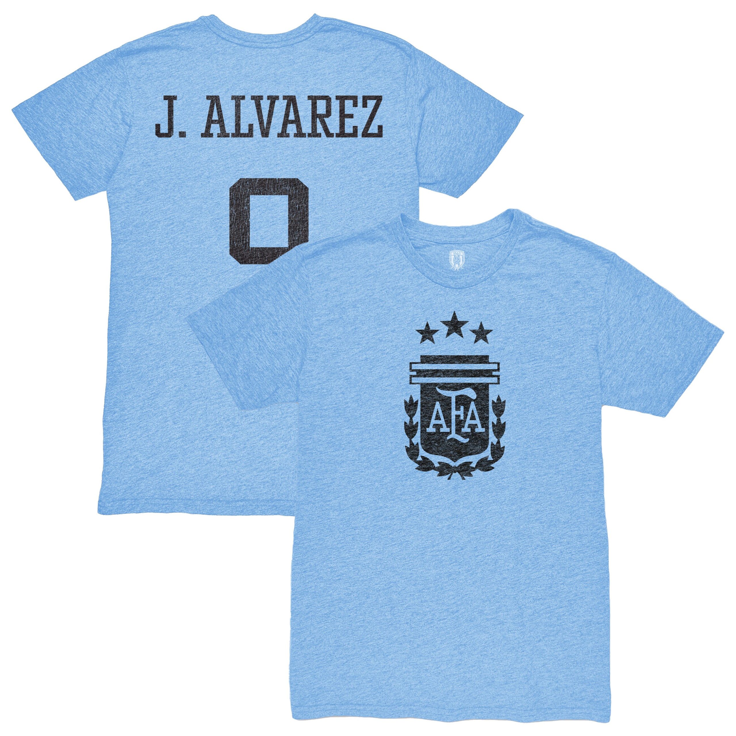 Explore julián Álvarez argentina national team 1863fc player retro tri-blend t-shirt – light blue – England World Cup Kits and Jerseys