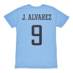 Explore julián Álvarez argentina national team 1863fc player retro tri-blend t-shirt – light blue – England World Cup Kits and Jerseys