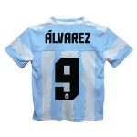 Explore julián Álvarez argentina national team vive la fete football jersey – light blue – England World Cup Kits and Jerseys