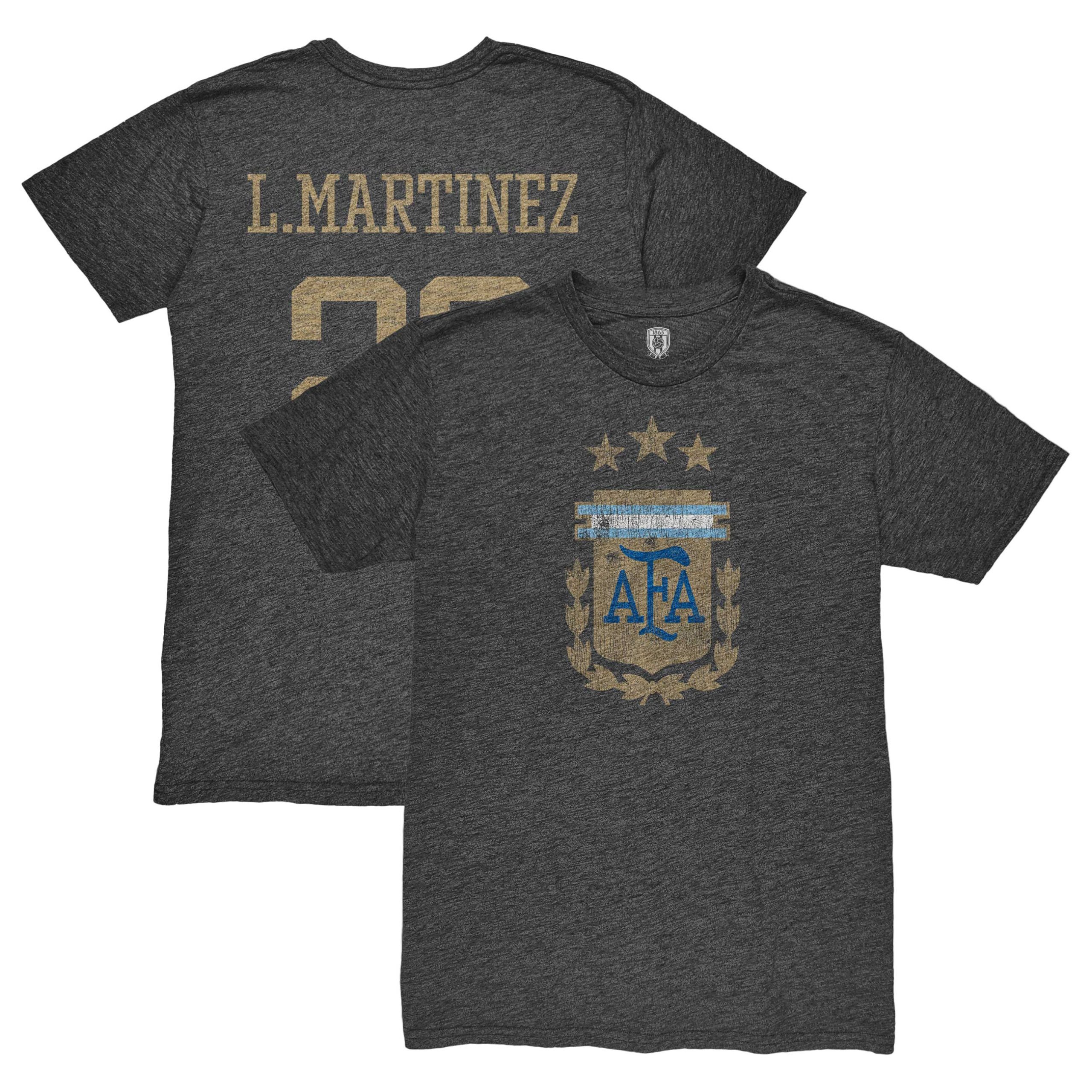 Explore lautaro martinez argentina national team 1863fc retro player tri-blend t-shirt – black – England World Cup Kits and Jerseys