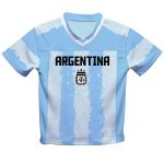 Explore lionel messi argentina national team vive la fete toddler painted stripes football jersey – light blue – England World Cup Kits and Jerseys