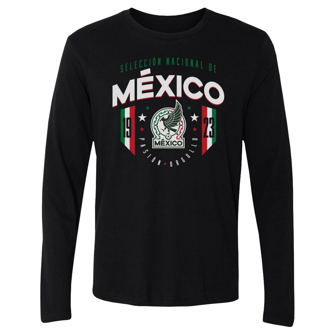 Explore mexico national team 500 level 1923 long sleeve t-shirt – black – England World Cup Kits and Jerseys