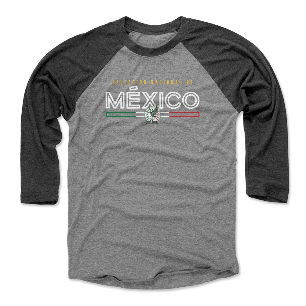 Explore mexico national team 500 level inline 34-sleeve tri-blend baseball t-shirt – blackheather gray – England World Cup Kits and Jerseys
