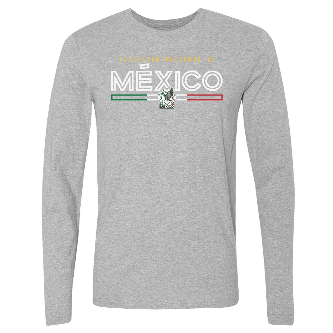 Explore mexico national team 500 level inline long sleeve t-shirt – heather gray – England World Cup Kits and Jerseys