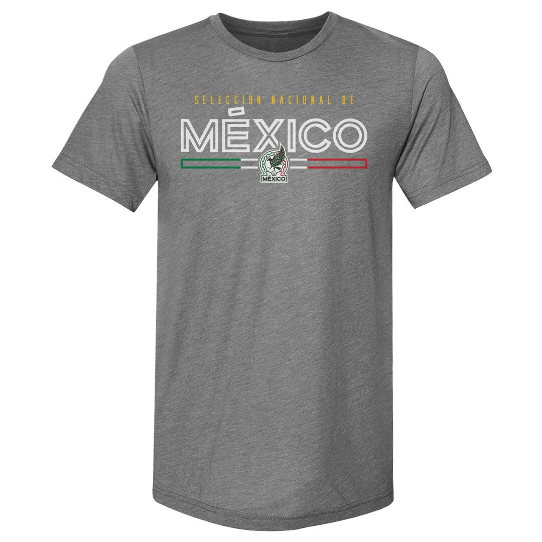 Explore mexico national team 500 level inline premium tri-blend t-shirt – gray – England World Cup Kits and Jerseys