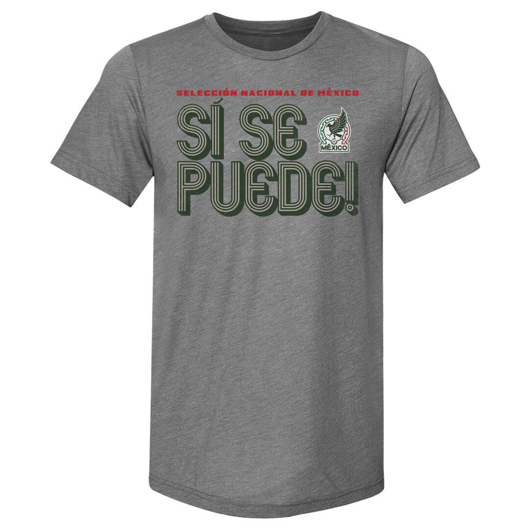 Explore mexico national team 500 level si se puede inline bold premium tri-blend t-shirt – gray – England World Cup Kits and Jerseys