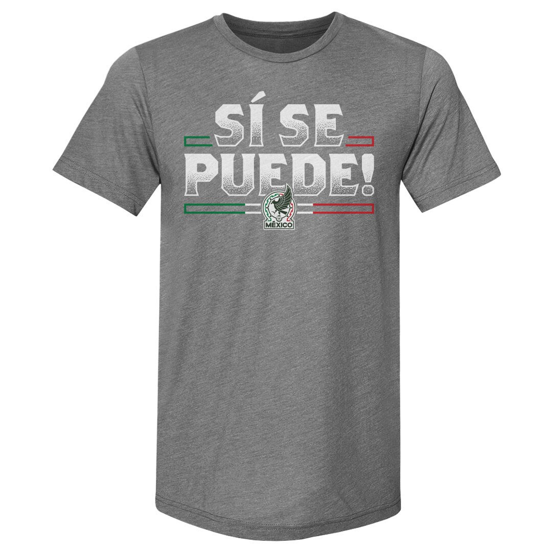 Explore mexico national team 500 level si se puede premium tri-blend t-shirt – gray – England World Cup Kits and Jerseys